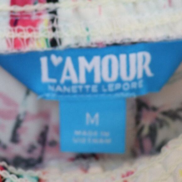 Nanette Lepore L'Amour Tropical Print Lightweight Shorts M - Picture 5 of 6